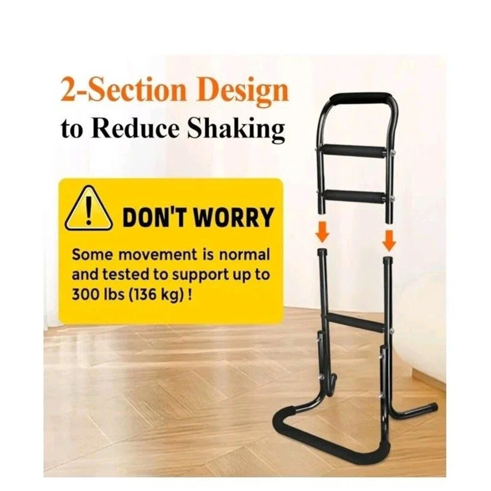 Adjustable Aluminum Alloy Mobility Stand Assist Aid,  Walking Support with 300lb